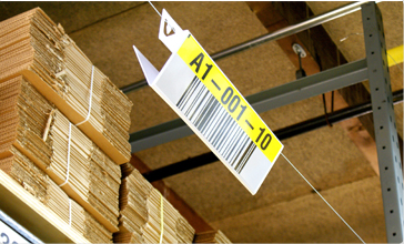 Hanging Placard barcode Location Label